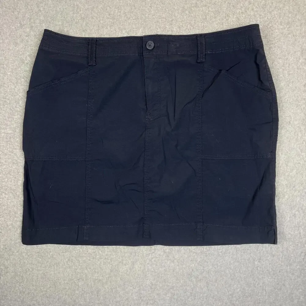 Chico's Women's Size 2.5, US 14 Black A Line Mini Skirt
